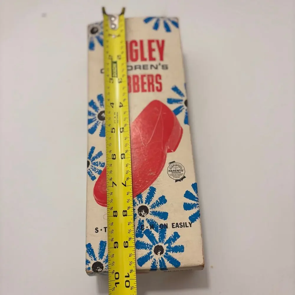 Vintage Tingley Children's Red Rubber Overshoes with Box Size 2.5-4, Made in USA